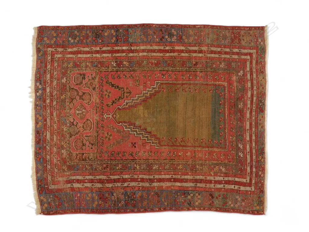 Turkish 19thC Kersehir wool pile carpet, Image 1++